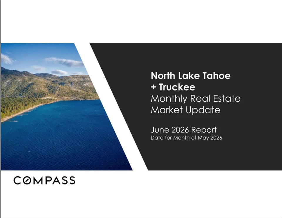 Cover of the June 2026 Compass North Lake Tahoe + Truckee market report